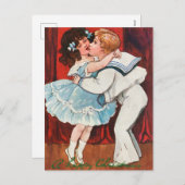 幸せなクリスマス シーズンポストカード (正面/裏面)