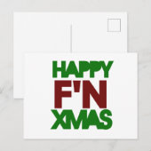 幸せなクリスマス シーズンポストカード (正面/裏面)