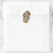 幸せなクリスマス スクエアシール (バッグ)