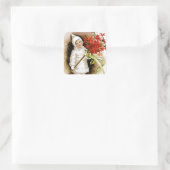 幸せなクリスマス スクエアシール (バッグ)