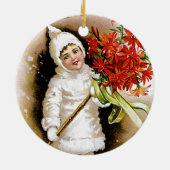 幸せなクリスマス セラミックオーナメント (裏面)