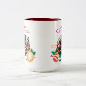 幸せなクリスマス ツートーンマグカップ (中央)