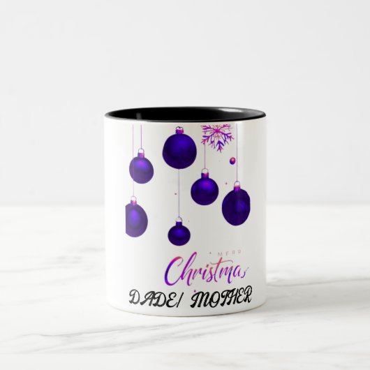 幸せなクリスマス ツートーンマグカップ (中央)