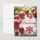 幸せなクリスマス ポストカード (正面/裏面)