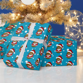 幸せなクリスマス・ポテト ラッピングペーパー