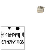 幸せなクリスマス ラバースタンプ (押印)