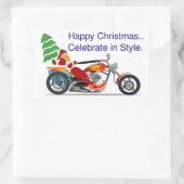 幸せなクリスマス 長方形シール (バッグ)