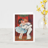 幸せなクリスマス(1905) カード (黄色い花)