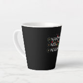 幸せなクリスマス | Niceプロプいけなラマー カフェラテマグ (左アングル)