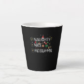 幸せなクリスマス | Niceプロプいけなラマー カフェラテマグ (正面)