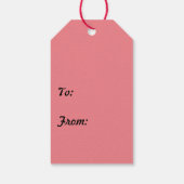 幸せなクリスマス Snow Red ギフトタグ (裏面)