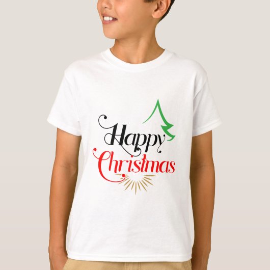 幸せなクリスマス Tシャツ (正面)