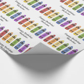 幸せなクレヨン ラッピングペーパー (角)