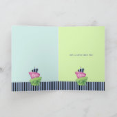 幸せなケーキのバースデー・カード カード (内部)