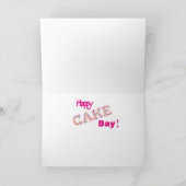 幸せなケーキ日カード カード (内部)