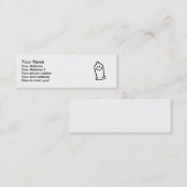 幸せなコンドームの顔 スキニー名刺 (正面/裏面)