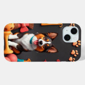 🐶幸せなコーギーのエネルギー、元気でふわふわの子犬のビーズ✨ Case-Mate iPhoneケース (裏面 (横))
