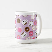 幸せなコーヒー及びドーナツ コーヒーマグカップ (正面右)