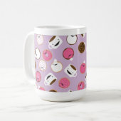 幸せなコーヒー及びドーナツ コーヒーマグカップ (正面左)