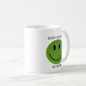 幸せなコーヒー・マグが心配しないで下さい、あって下さい コーヒーマグカップ (正面右)