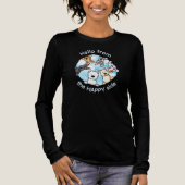 幸せなサイドからこんにちは  トライブレンドＴシャツ (正面)