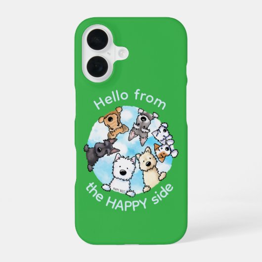 幸せなサイドからこんにちは iPhone 16ケース (裏面)