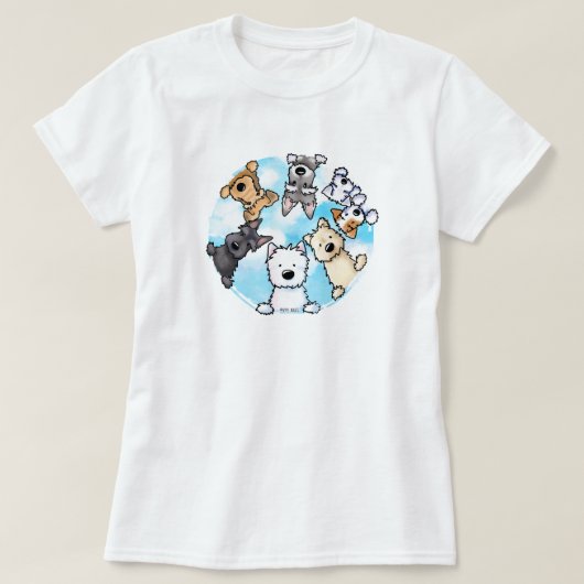 幸せなサイドからハロー Tシャツ (デザイン正面)
