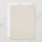 幸せなサルと美しい動物の誕生日 招待状 (裏面)