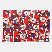 幸せなサンタキッチンタオル キッチンタオル (横)