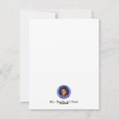 幸せなサンタクロースがあなたにクリスマスをお祈りしています シーズンカード (裏面)