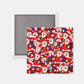 幸せなサンタマグネット マグネット (正面/裏面)