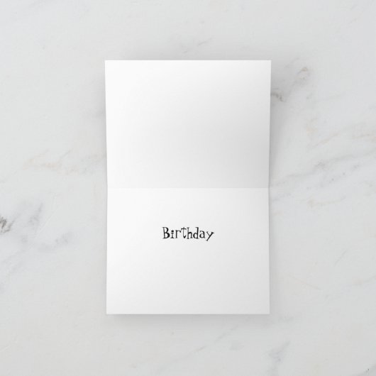 幸せなサーファーの誕生日 カード (内部)