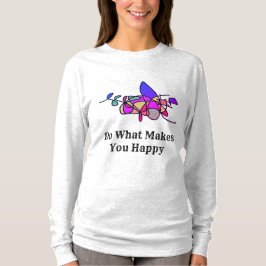 幸せなシャツを作ることをする Tシャツ