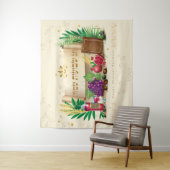 幸せなシャブオット 飾り 七種 タペストリー (インサイチュ)