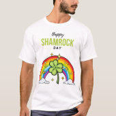 幸せなシャムロックデーの休日Tシャツ Tシャツ (正面)