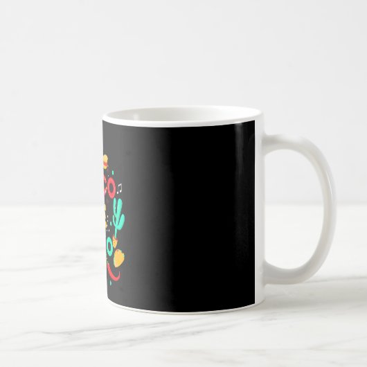 幸せなシンコデマヨ メキシコ フィエスタ パーティ メンズ コーヒーマグカップ (右)