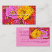 幸せなジニアのカスタマイズ可能な名刺 名刺 (正面/裏面)