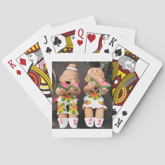 幸せなスイカの友人たち トランプ (裏面)