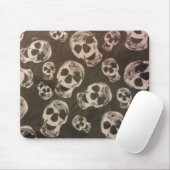 幸せなスカル マウスパッド (マウス)