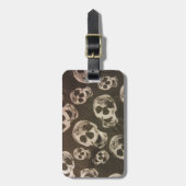 幸せなスカル ラゲッジタグ (正面縦)