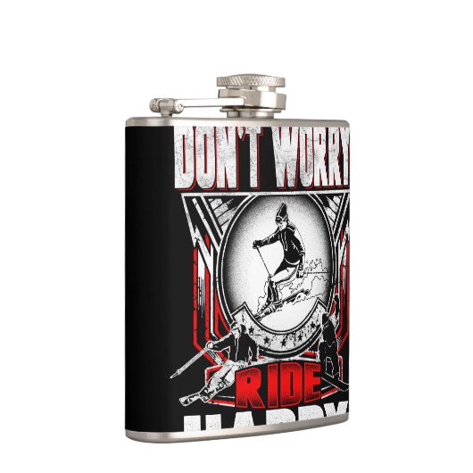 幸せなスキー フラスク (右)