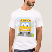 幸せなスクールバス Tシャツ (正面)