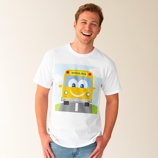 幸せなスクールバス Tシャツ