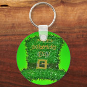 幸せなスタパトリックの日 キーホルダー (正面)