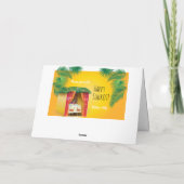 幸せなスッコートのスッカ、ルラヴとエトログの水彩画 カード (裏面)