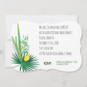 幸せなスッコート スッカ ルラヴとエトログ 水彩 招待状 (裏面)