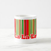 幸せなストライプFAのLAのLAのLAのLAのマグ コーヒーマグカップ (中央)