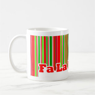 幸せなストライプFAのLAのLAのLAのLAのマグ コーヒーマグカップ