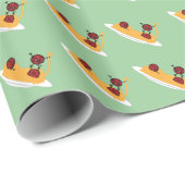 幸せなスパゲッティおよびミートボール ラッピングペーパー (ロールコーナー)