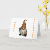 *幸せなスプーキングとおもしろい** カード (黄色い花)